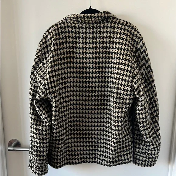 Anine Bing Tan and Black Blazer Classic Houndstooth